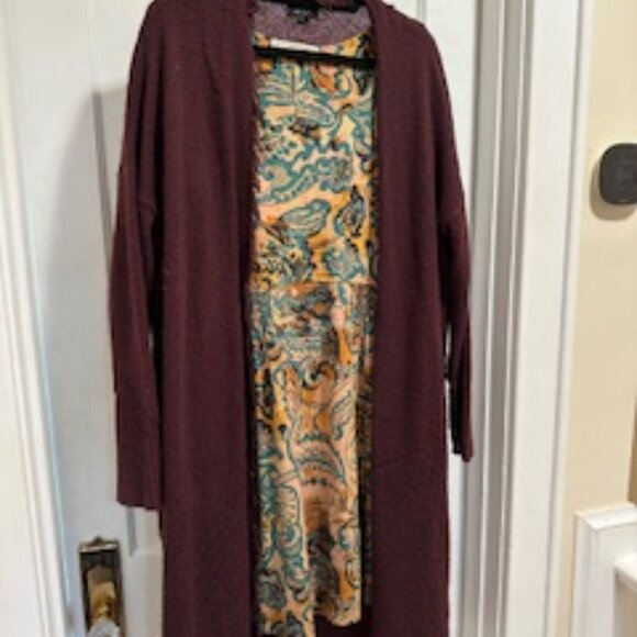 golden yellow and turquoise comfy fun dress - Picture 8 of 8